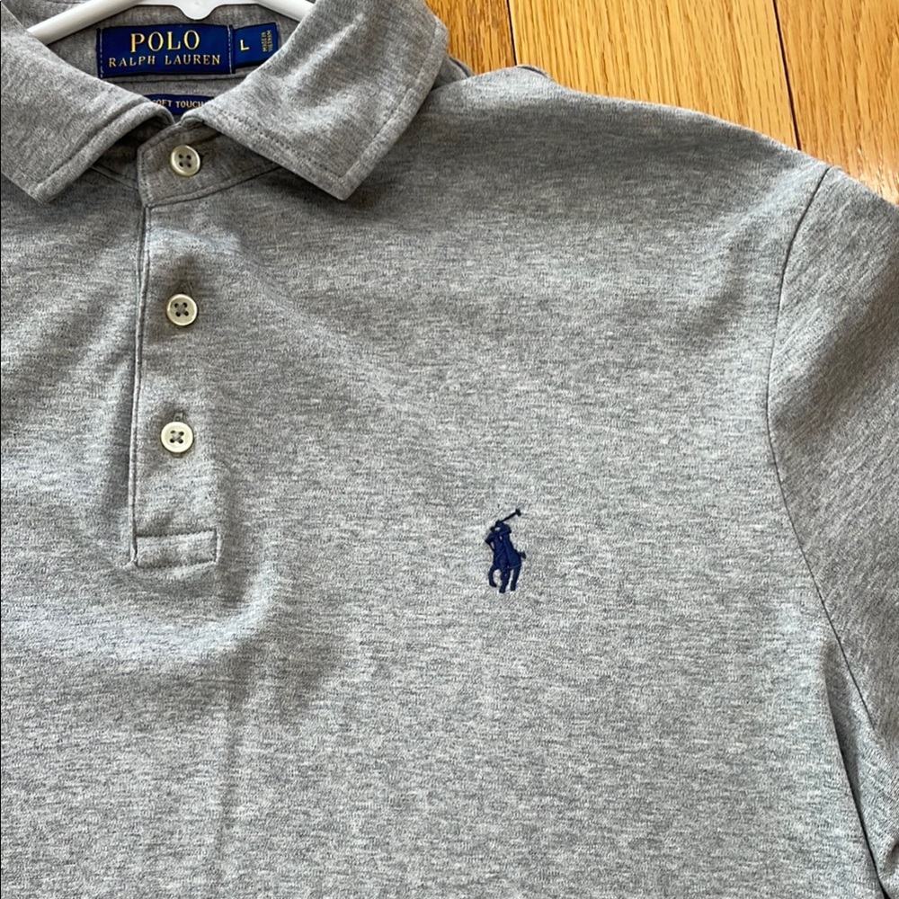 Polo by Ralph Lauren Gray Men's Polo Shirt